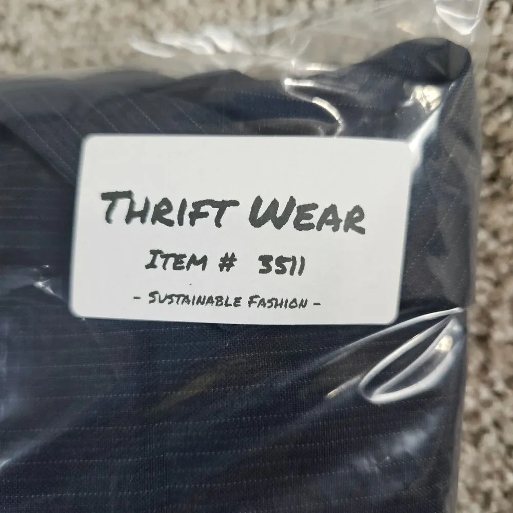 Banana Republic Pants Men 36x32 Navy Blue Wool Stripes Flat Front Trouser Slacks
